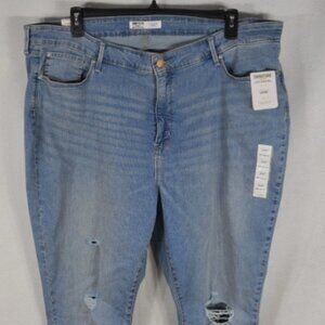 Signature Levi Strauss Women's Jeans 26M 38 x 30 Skinny Tummy Distressed NWT